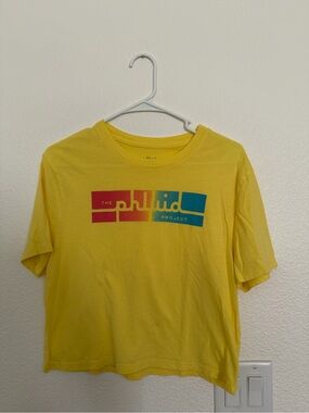 The Phluid Project Yellow Graphic Tee